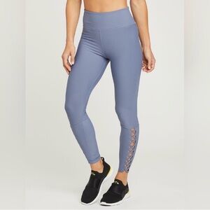 Soulcycle Periwinkle Lace Up Leggings Size S
